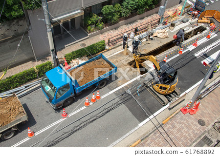 Road Construction Site 61768892