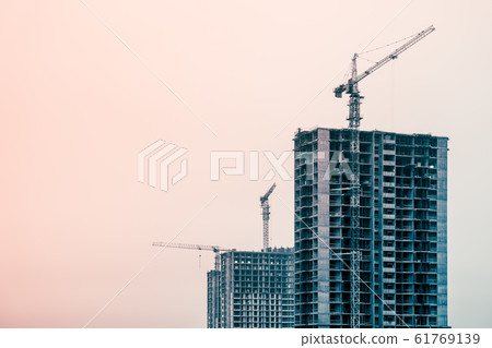 Picture of buildings under construction with 61769139