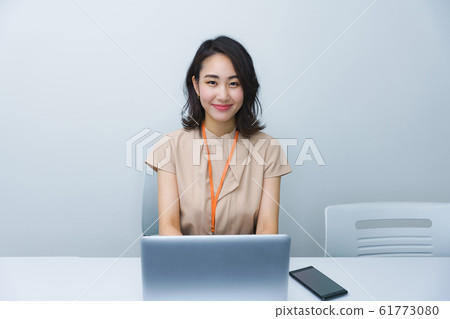Business Woman, Woman, Japanese, Laptop, Clinic, Receptionist, Concierge, Engineer Business Woman, Woman, Japanese, Laptop, Clinic, Receptionist, Concierge, Engineer 61773080