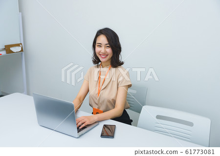 Business Woman, Woman, Japanese, Laptop, Clinic, Receptionist, Concierge, Engineer Business Woman, Woman, Japanese, Laptop, Clinic, Receptionist, Concierge, Engineer 61773081
