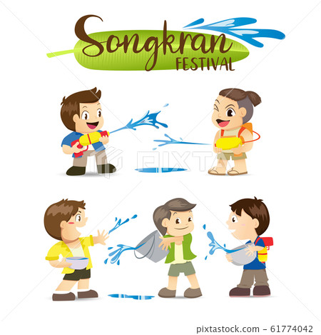 Songkran Festival, Thai New Year's national Songkran Festival, Thai New Year's national 61774042