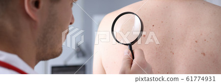 Clinical worker in white uniform 61774931