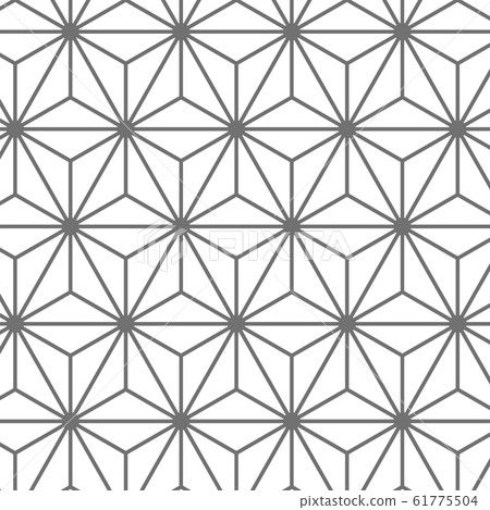 日本花紋素材麻葉花紋傳統花紋花紋 日本花紋素材麻葉花紋傳統花紋花紋 61775504