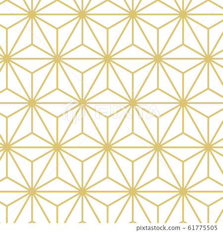 日本花紋素材麻葉花紋傳統花紋花紋 日本花紋素材麻葉花紋傳統花紋花紋 61775505