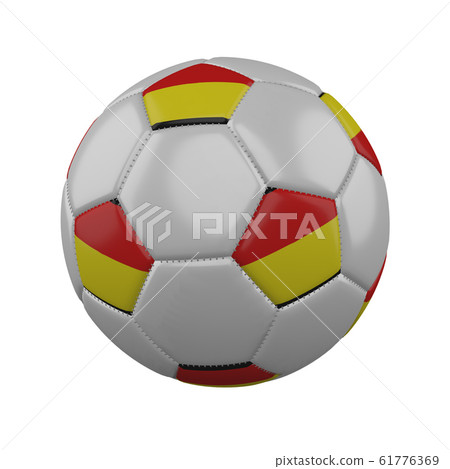 Flag of Tamil Eelam on soccer ball on white 61776369