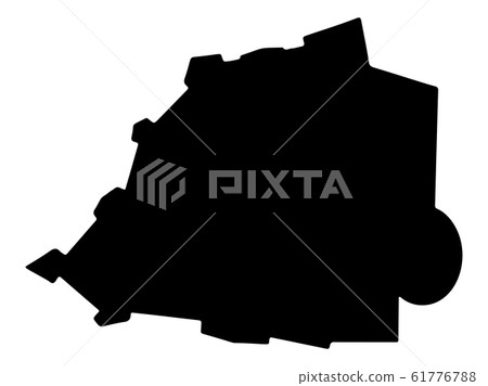 Vatican City Map Black Silhouette, Vector Vatican City Map Black Silhouette, Vector 61776788
