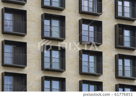 black frame and shuttered window black windows of 61776851