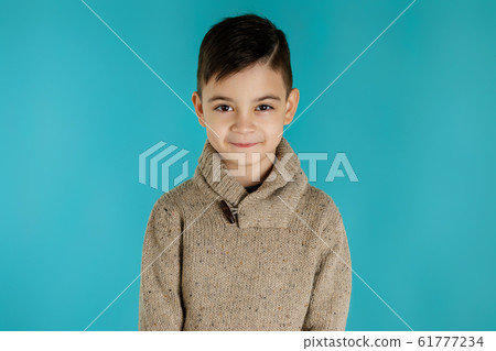 Cute smiling little child boylooking at the camera 61777234