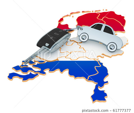 Sale or rent car in the Netherlands concept 61777377