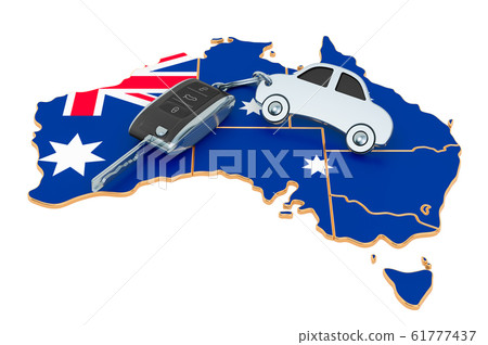Sale or rent car in Australia concept Sale or rent car in Australia concept 61777437