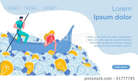 Banner Seeing Hidden Concept Bright Idea, Cartoon. Banner Seeing Hidden Concept Bright Idea, Cartoon. 61777785