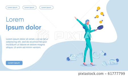 Flat Banner Testing Ideas in Practice, Cartoon. Flat Banner Testing Ideas in Practice, Cartoon. 61777799
