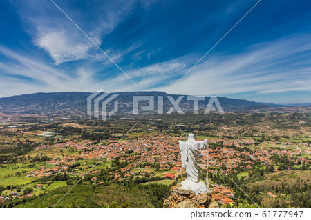 Mirador El Santo Villa de Leyva skyline cityscape Boyaca Colombi Mirador El Santo Villa de Leyva skyline cityscape Boyaca Colombi 61777947