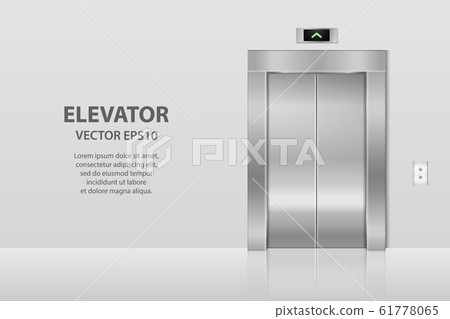 Vector 3d Realistic Blank Empty Closed Steel Stock Illustration 61778065 Pixta