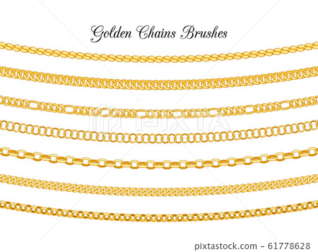 Golden chains brushes 61778628