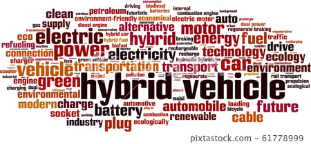 Hybrid vehicle word cloud Hybrid vehicle word cloud 61778999