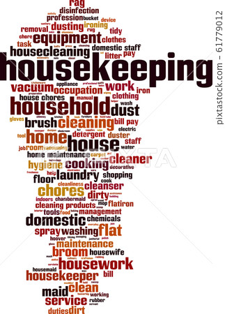 Housekeeping Word Cloud - Stock Illustration [61779012] - PIXTA