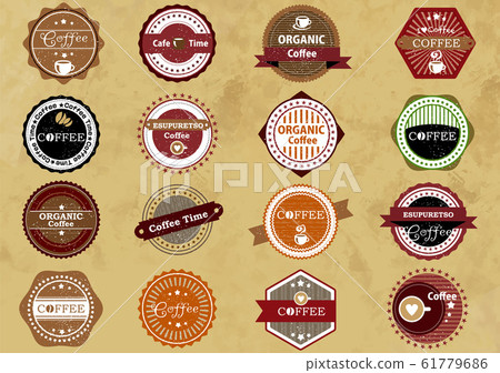 密封：郵票復古老式可愛矢量圖圖標框架復古 61779686