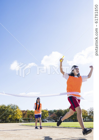 Running high school student 61781850