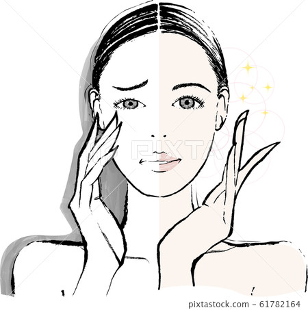 Woman Single Eyelid Before Before 61782164