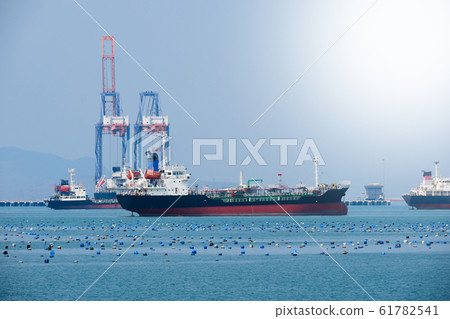 Cargo ship for international import and export Cargo ship for international import and export 61782541