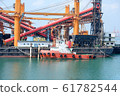 Inspection boat and port for loading goods 61782544