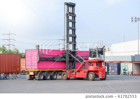 Container handlers are loading containers into Container handlers are loading containers into 61782553