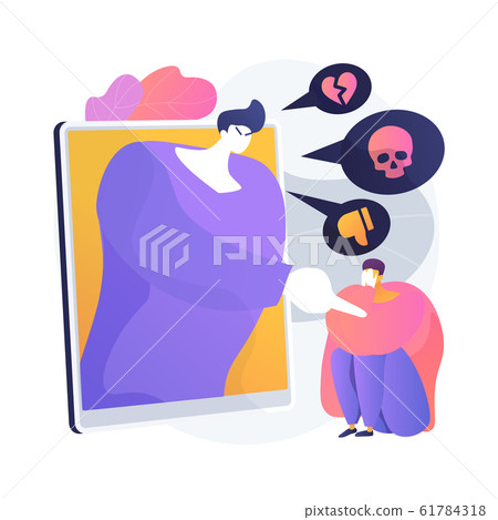 Cyberbullying vector concept metaphor 61784318