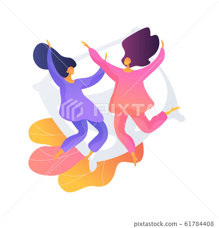 Pajama party vector concept metaphor Pajama party vector concept metaphor 61784408