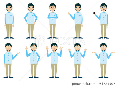 Saleswoman 2 Male Posing 61784507