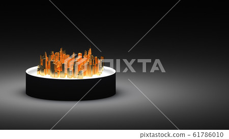 Urban development image CG 16: 9 Building... - Stock Illustration ...