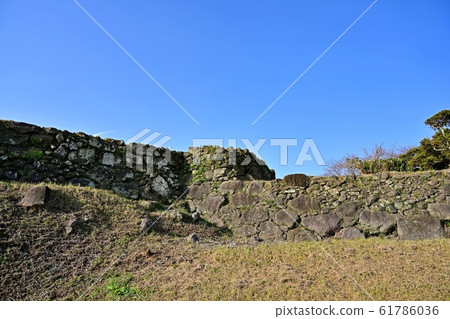 Scenery of Ishigaki ruins of Hara Castle Ruins @ Shimabara and Nagasaki Scenery of Ishigaki ruins of Hara Castle Ruins @ Shimabara and Nagasaki 61786036