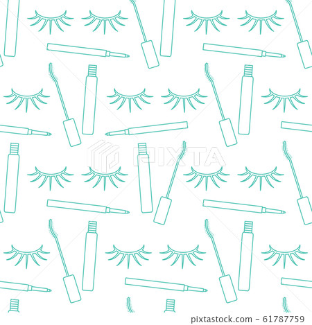 Pattern eyelashes decorative cosmetics makeup 61787759