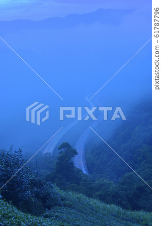 新北市,坪林區,鄉村,高速公路景色,路徑,山脈,茶園 61787796