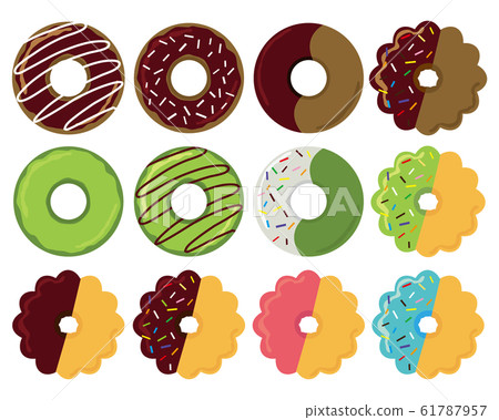 Donut chocolate sweets 61787957