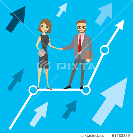 businessman and business woman. - Stock Illustration [61788829] - PIXTA