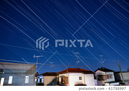 Suburban starry sky 61788997