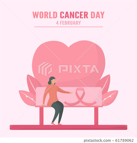 Vector illustration about World Cancer Day. Vector illustration about World Cancer Day. 61789062