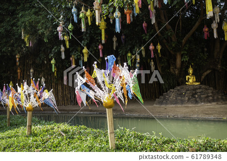 Thai Buddhist public temple in Chiang Mai Thai Buddhist public temple in Chiang Mai 61789348