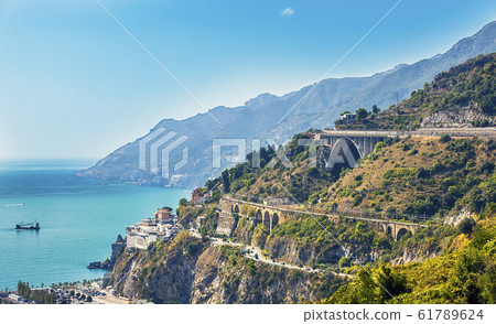 View of Salerno and the Gulf of Salerno Campania 61789624