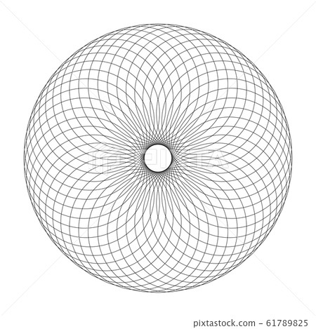 Circle lines pattern. Rotation design element. - Stock Illustration ...