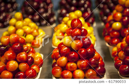 Berries and Fruits in a Public Market in Vancouver 61790033