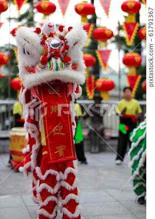 唐人街舞獅 舞獅 61791367