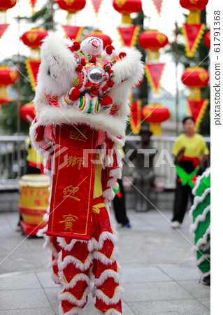 Lion dance in Chinatown Lion dance Lion Lion dance in Chinatown Lion dance Lion 61791368