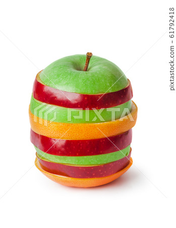 Stack of sliced fruits Stack of sliced fruits 61792418