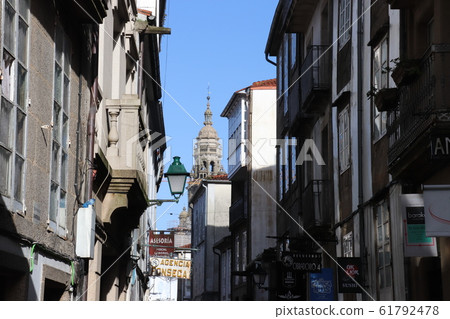 Cathedral and townscape of Santiago de Compostela World Heritage Spain 61792478