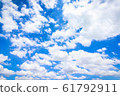 Clear blue sky with cloudy as a background 61792911