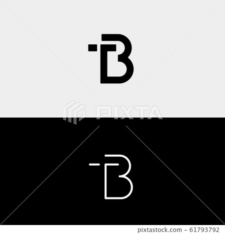 Letter TB BT T B Logo Design Simple Vector - Stock Illustration ...