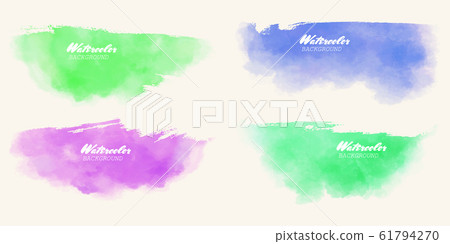 Abstract watercolor brush strokes painted Abstract watercolor brush strokes painted 61794270