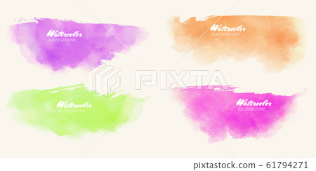 Abstract watercolor brush strokes painted Abstract watercolor brush strokes painted 61794271